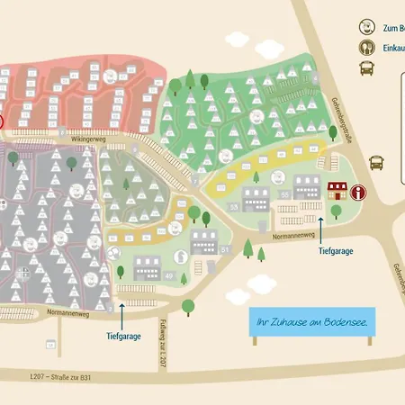 Ferienwohnpark Satteldachhaus Typ 9 Sd 03 Semesterbostad Immenstaad am Bodensee